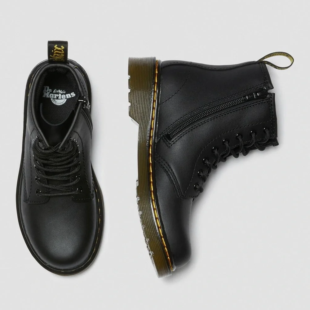 Dr. Marten's Kid's Collection 1460 Unisex Lace Up Boot- Black/ Size 12